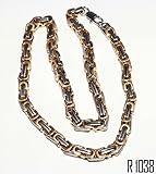Enez Halskette Königskette Panzerkette Edelstahl Schmuck 54 x 0,9 cm R1038a