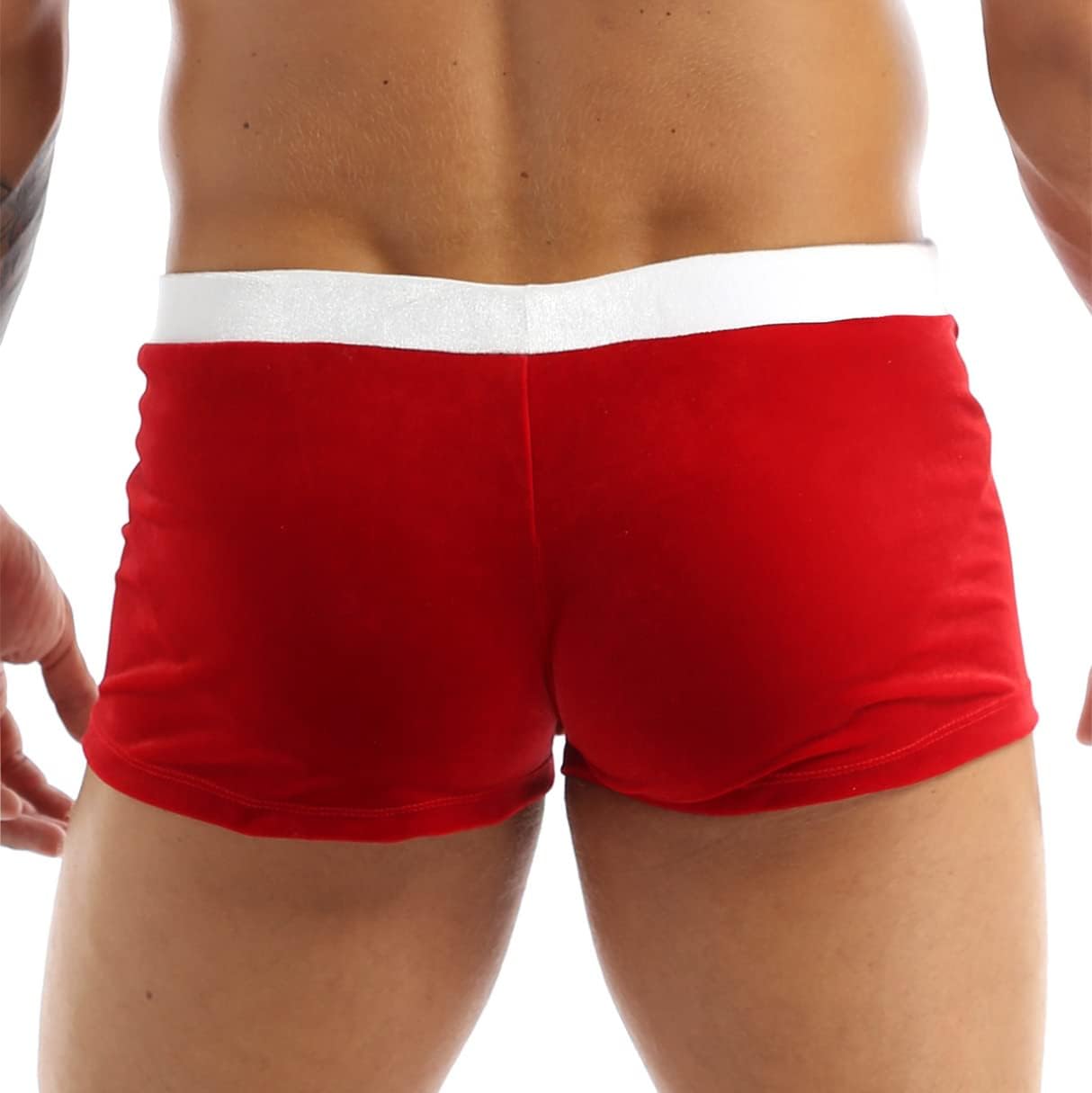 YiZYiF Men's Christmas Xmas Boxers Shorts Funny Santa Claus Underwear Trunk Holiday Boxer Briefs