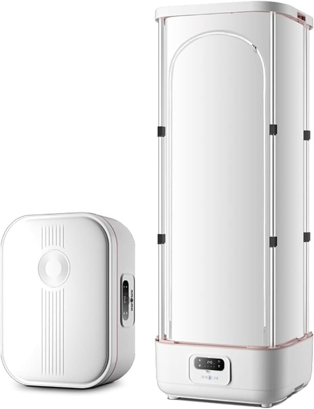 Portable Wireless Garment Steamer, Compact Vertical Iron with Quick-Dry Steam & Wrinkle Remover Clip for Clothes & Fabrics, One-Key Operation