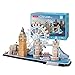 sookin Puzzle di Legno 3D Decompressione DIY per Adulti Rompicapo Regalo Creativo London Cityline Architecture Modello Regali Ragazzi e Bambini Tower Bridge Big Ben Buckingham Palace
