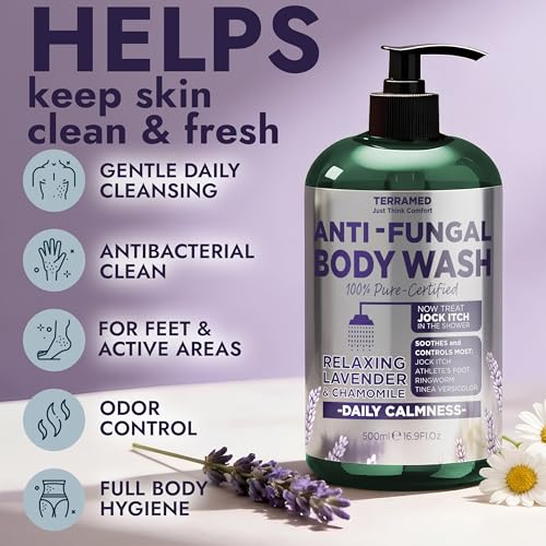 Image of Antifungal Body Wash with Lavender Essential Oil 1% Tolnaftate Jock Itch