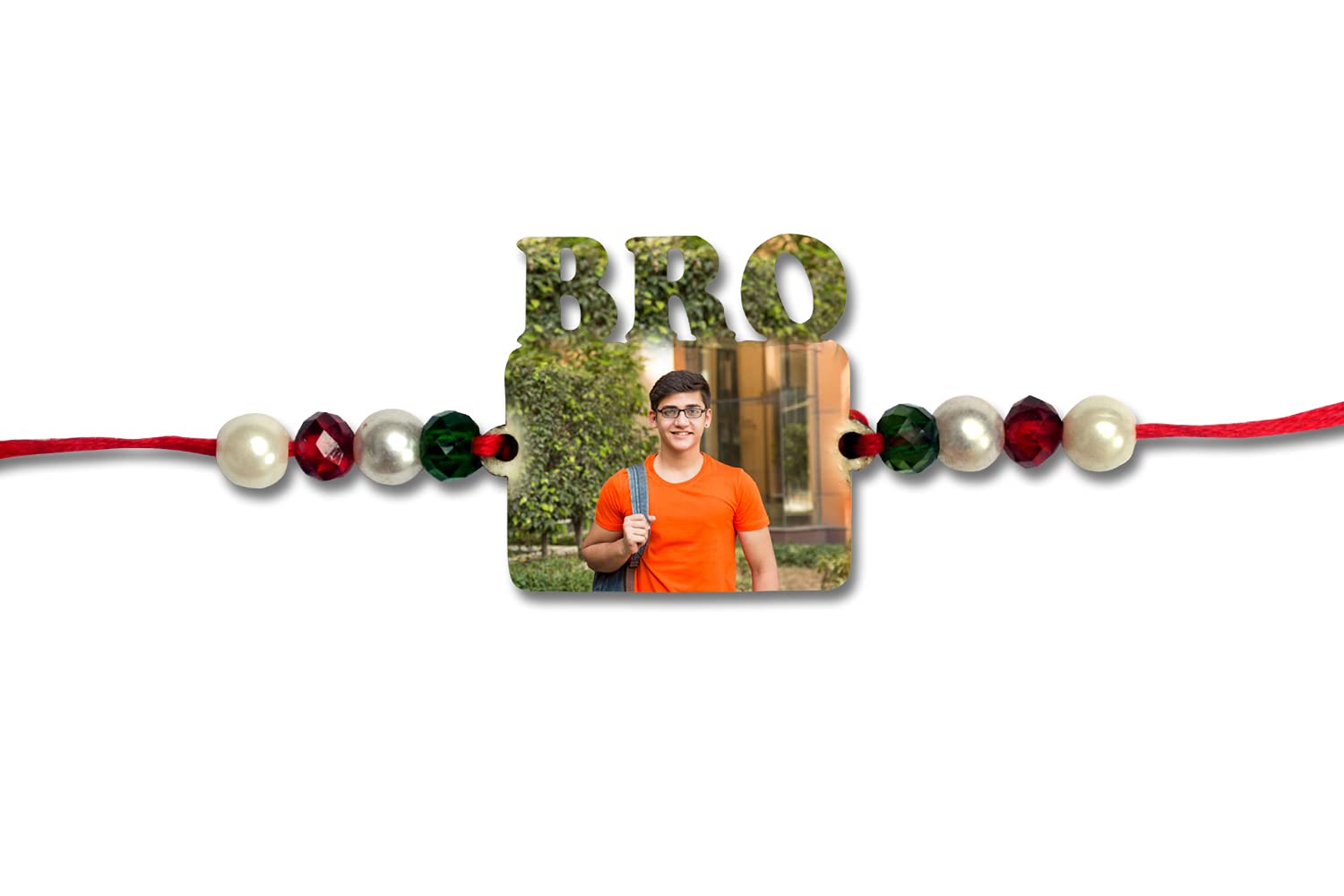 Pixelkari - Personalised Photo MDF Wooden Bro Rakhi for Everyone (B097R3XVS2) Amazon Price History, Amazon Price Tracker
