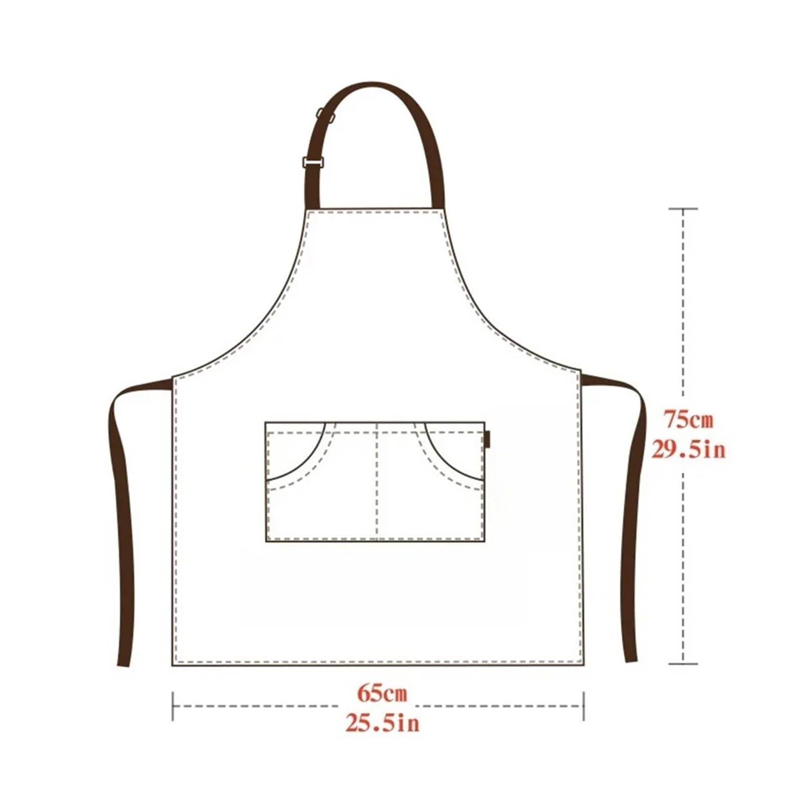 delantal cocina 1 pieza de delantal cafetería con 3 bolsillos gran capacidad correas hombro ajustables adecuado for cocina restaurante