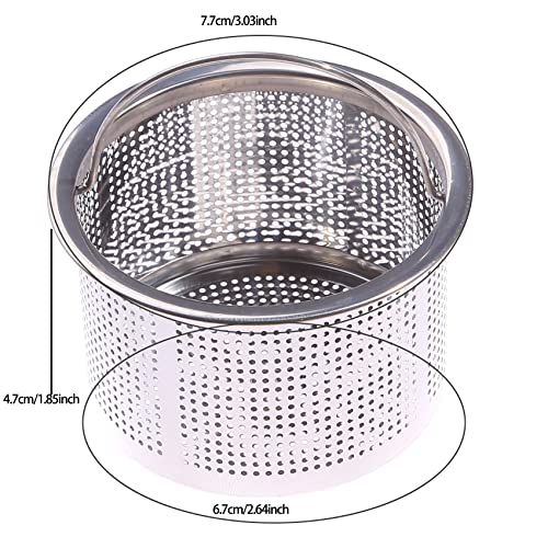Colador para fregadero de cocina con mango acero inoxidable miniatura 5