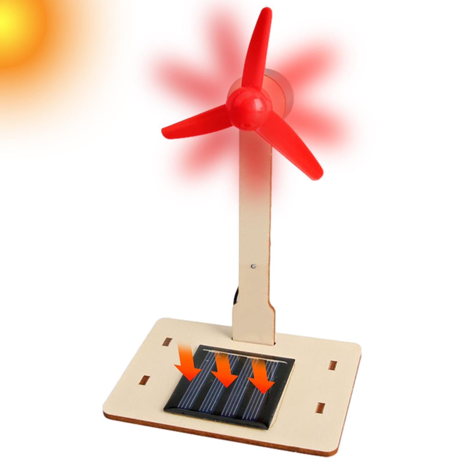 Wiatrak zasilany energią słoneczną | DIY turbina wiatrowa zasilana energią słoneczną, zabawki solarne edukacja zabawna zabawka prezent do dekoracji wnętrz ozdoba ogrodowa