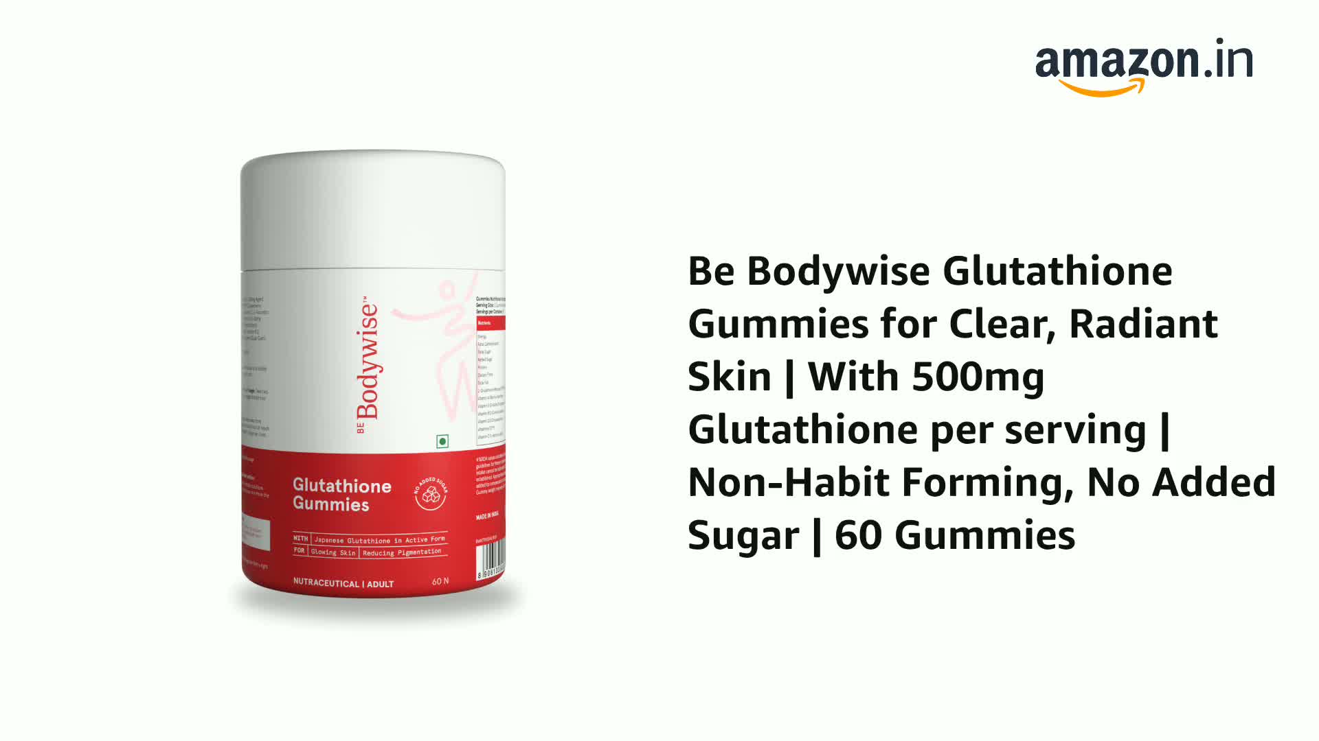 glutathione gummies bodywise Watch Be Bodywise Glutathione Gummies for Clear, Radiant Skin | With 500mg  Glutathione per serving