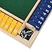 Drfeify Dice Game Math Game Wooden Board for Kids Brain Training with Colorful Markings, Suitable for Family Members and Friends of All Ages, As Party Entertainment