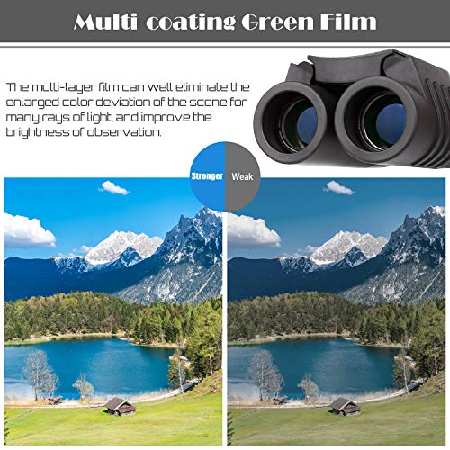 Skygenius 8x21 Compact Binoculars Lightweight for Concert Theater Opera, Mini Pocket Folding Binoculars for Adults Travel Hiking Bird Watching