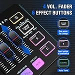 FIFINE Gaming Equipment Bundle, Dynamic XLR/USB Gaming Microphone Set with Streaming Audio Mixer for Podcast Recording Video Vocal, RGB Gamer Set with Volume Fader/XLR Interface for PC-AmpliGame KS5 - Image 4