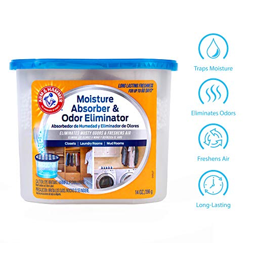 Arm & Hammer FGAH14 Fragrance Free Disposable Moisture Absorber And Odor Eliminator 14 Oz. Tub thumb #3