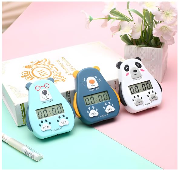 Image of Digital Kitchen Timer with On /Off Switch, Magnetic Digital Stopwatch with Big Digits & Loud Alarm - Easy-to-Read Timer for Cooking, Baking, and More (Dark Blue)