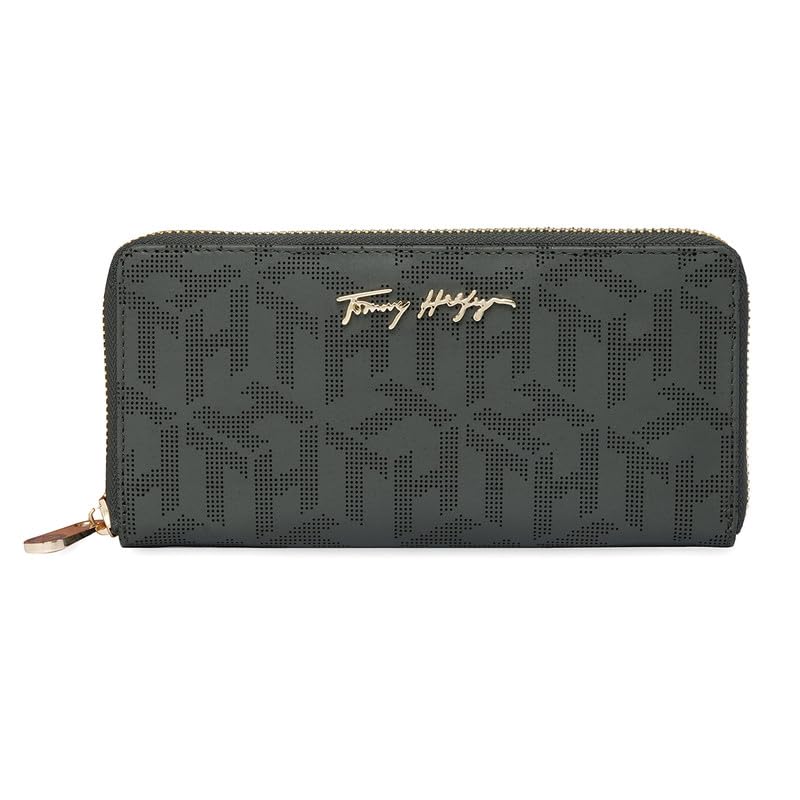 Leather Women Celina Zip Around Wallet - Olive, No. Of Card Slot : 8-image-22