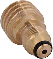 Vista 3 de Adaptador de gas propano de latón, tanque POL LP, convertido a QCC1/tipo 1 para electrodomésticos de calentador de gas, 2 uds