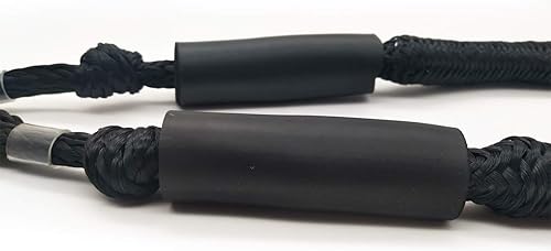 Miniatura 3 de Líneas de muelle elástico, 4 pies, cuerda de amarre elástica para barco, PWC, moto acuática, pontón, kayak, canoa, lancha motora, embarcación (negro
