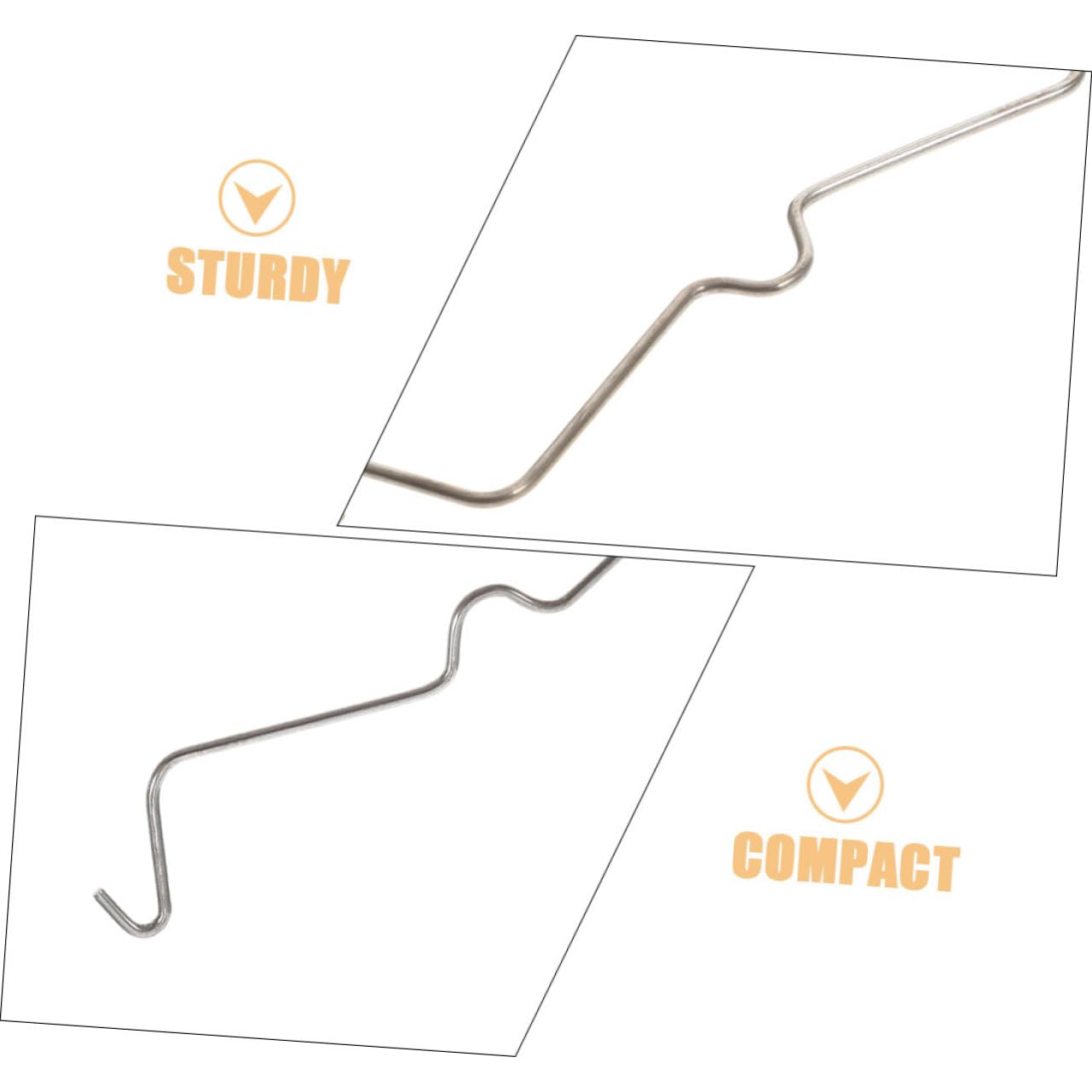 STOBAZA Versatile 60pcs Pegboard Hook Locks Heavy Duty Metal Hooks for Garage Storage