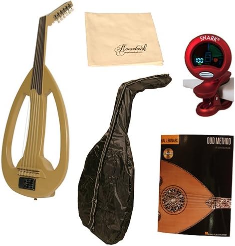 Electric Frame Oud - Tan Deluxe Package w/Gig Bag, Book, Tuner and Polishing Cloth