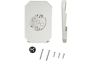 White Siding Mounting Kit for Outdoor Lights on 1/2" and 4" Siding