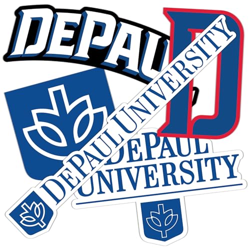 Desert Cactus DePaul University Sticker Blue Demons Sticker Vinyl Decals Laptop Water Bottle Car Scrapbook Sheet T2 (Type 2-3)