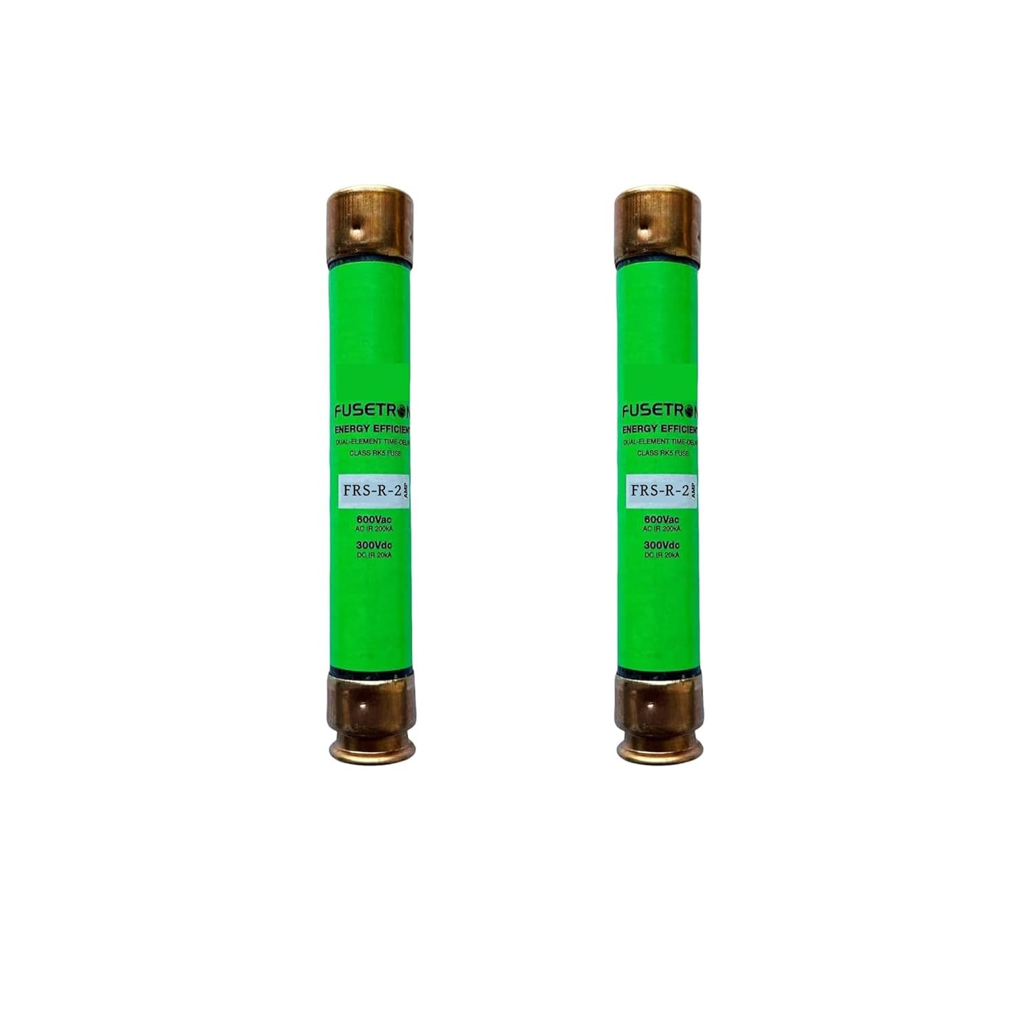 2-Pack New FRS-R-2 FRS-R-2A 600Vac Time Delay Fuse,FRS-R-2 AMP Class RK5 Cartridge Fuses