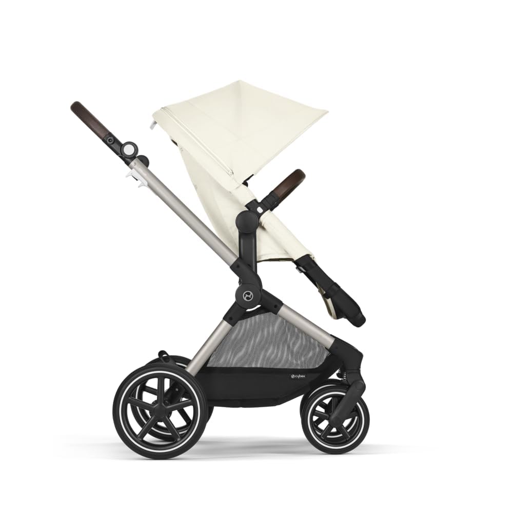 CYBEX Gold Kinderwagen EOS Lux 2-in-1 Reisesystem, ab Geburt bis 22 kg, Seashell Beige