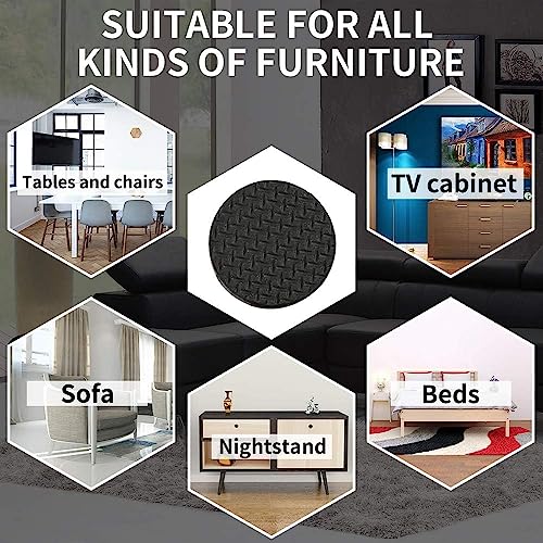Image of DIY Crafts 3 INCH Brawn, Felt Furniture Pads - Floor Protector Chair Felts Pads for Furniture Feet Wood Floors Best Furniture Pads for Floors Protect Your Hardwood, Laminate, Vinyl, Tile Pcs:- (20)