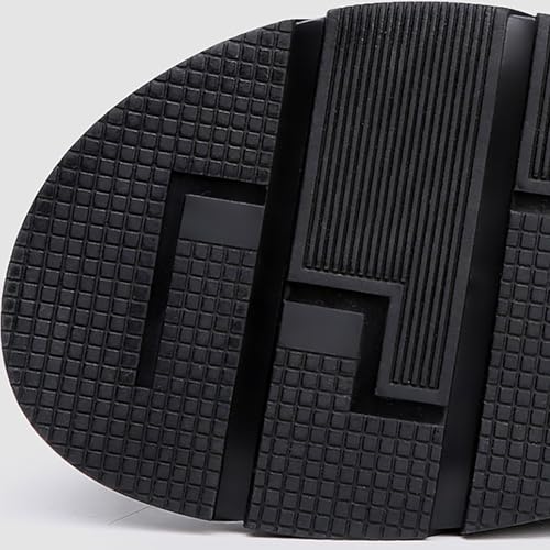 Men's Leather Shoes Anti-Slip Lightweight Rubber Sole Classic Lace-Up Business Wedding Slip-Resistant Shoes for Work, Dating3