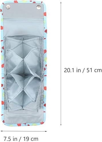 Miniatura 7 de EXCEART Estuche de gancho de ganchillo portátil vacío suéter agujas de tejer con cremallera, bolsa de mano, organizador de almacenamiento de viaje