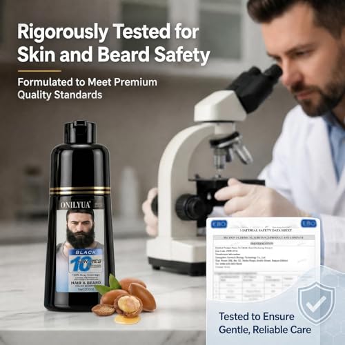 Tinte de Barba para Hombre, Cobertura Instantánea en 10 Minutos miniatura 7