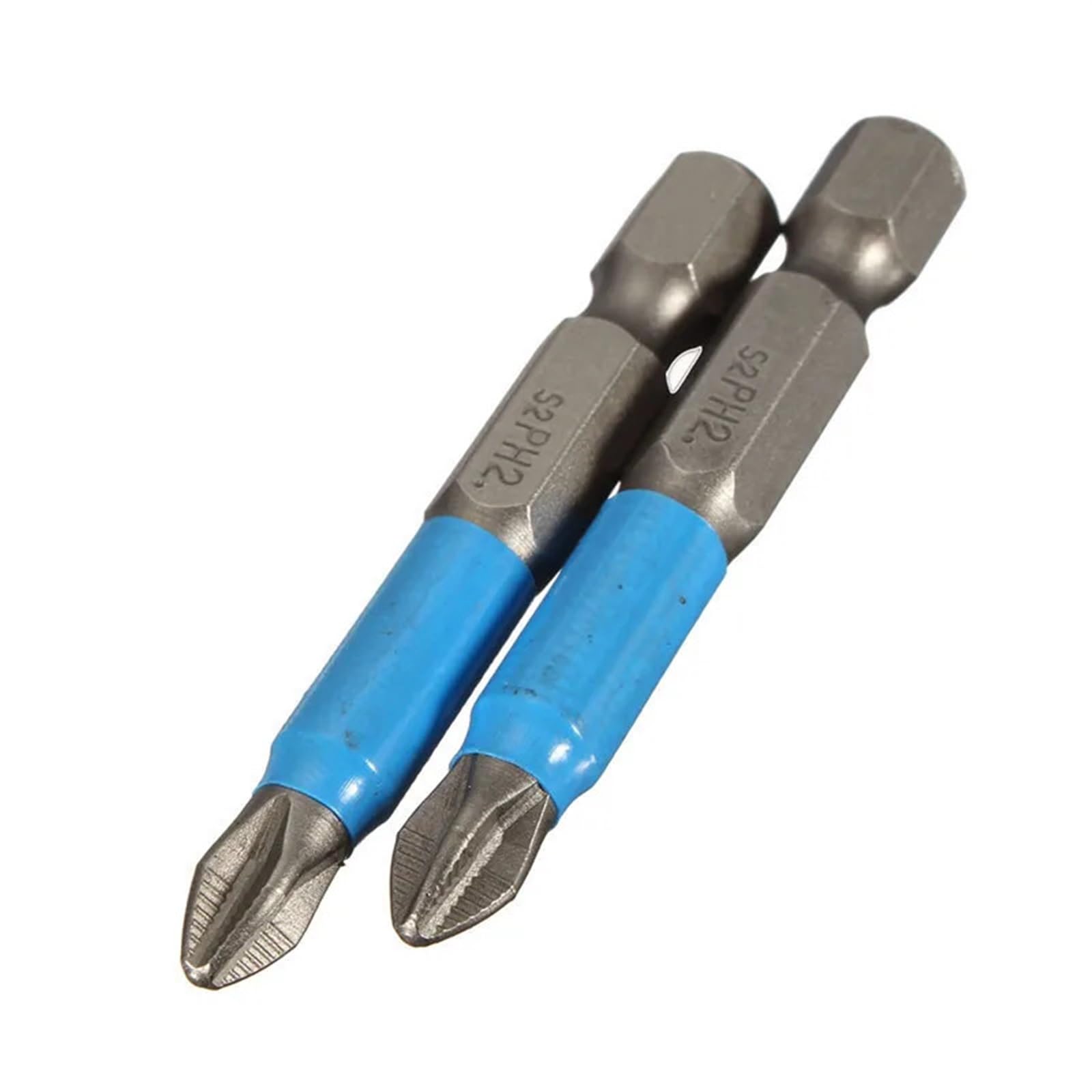 10 pz 50mm PH2 Antiscivolo Punta for cacciavite Magnetico 1/4 "Codolo Esagonale Phillips Punta a Croce cacciavite Punta da Trapano utensile Elettrico