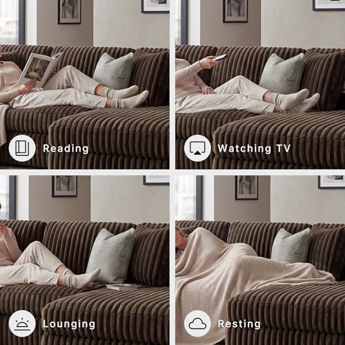 Image of Signature Design by Ashley Midnight-Madness Casual Right-Arm Facing 2-Piece Sectional Sofa with Chaise and Reversible Cushion, Dark Brown