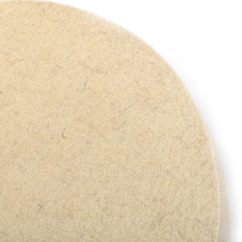 8 Inch Round Wool Felt Polishing Buffing Wheel, Disc Wheel Pad Wool Polishing Wheel Disc for Metal Furniture Car Marble