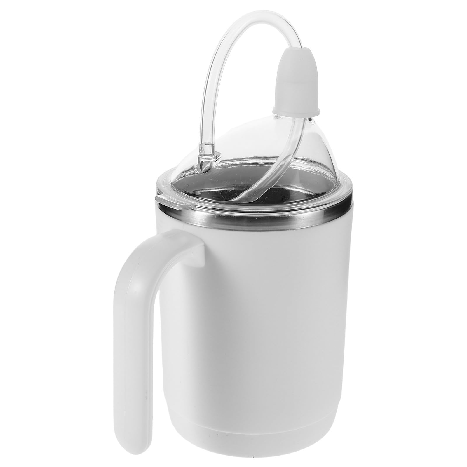 Auslaufsicherer Senioren Trinkbecher 450 Ml aus Unbedenklichem Material mit Abnehmbarem Strohhalm für Bettlägerige und Schwangere Erwachsene