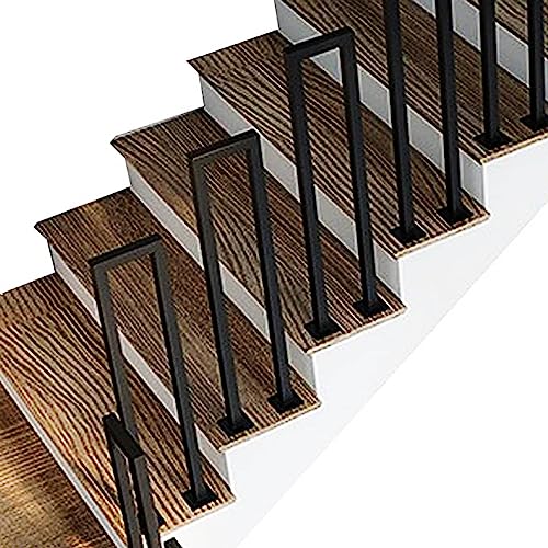 Main courante d'escalier en fer forgé robuste de style industriel - 3