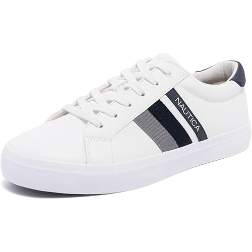 Nautica Men's Casual Shoe, Classic Lace-Up Low Top Loafer, Fashion Sneaker - in Medium & Wide Width Sizes