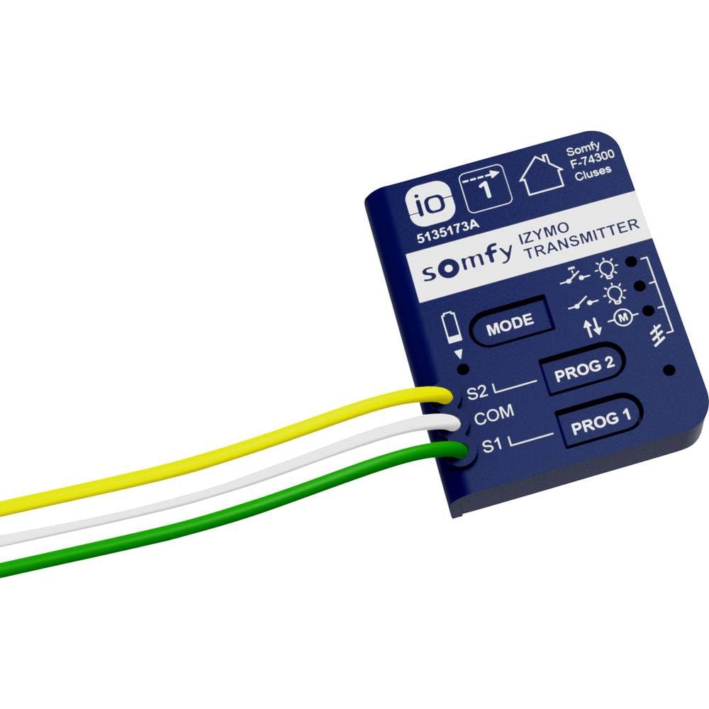 Somfy 1822609 - Mikropemiter IZYMO | Technologia io-homecontrol | Kompatybilny z Tahoma (przełącznik)