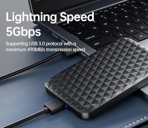Image of 1TB Portable External Hard Disk Drive - External Storage Drive - USB 3.0 for PC Laptop Windows and Mac, External HDD. (Cube)
