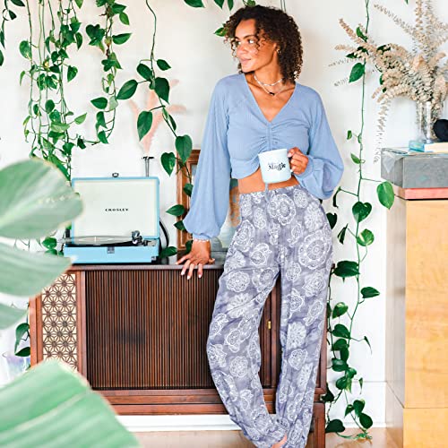 Lotus And Luna Harem Pants Thai Pants For Women Perfect For Beach & Lounge (As1, Alpha, S, Regular, Regular, Purple, S/M) #TOP3