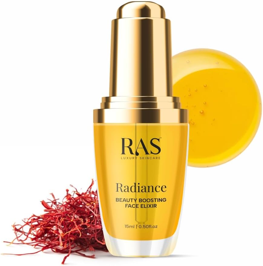 RAS Luxury Oils Infinity Anti-Ageing Face Serum for Women | For Glowing Skin, Brightening, Reduces Wrinkles, Acne, Pigmentation & Dark Spots | Natural & Organic | Vegan, Cruelty & Toxin Free