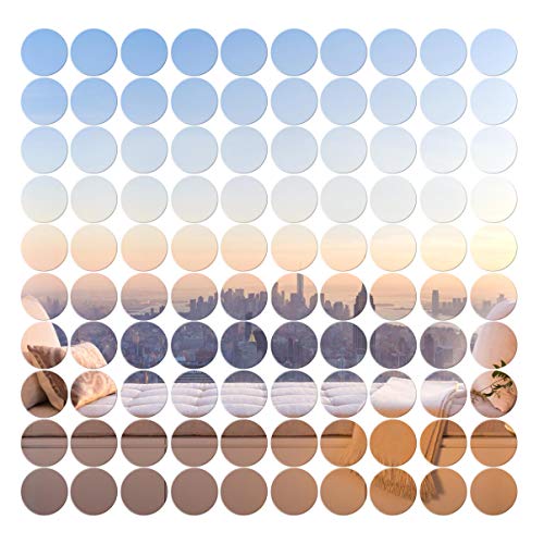 Adesivo de parede criativo para espelho BESPORTBLE, adesivo de parede com espelho de cristal tridime