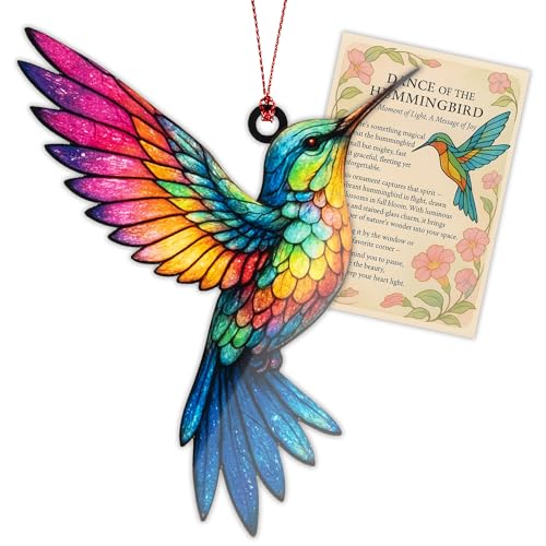 Hummingbird Gifts for Women - Meaningful Decorative Hummingbird Keepsake - Valentine's with Story Card Hummingbirds Valentines Birthday Gift for Mom Her