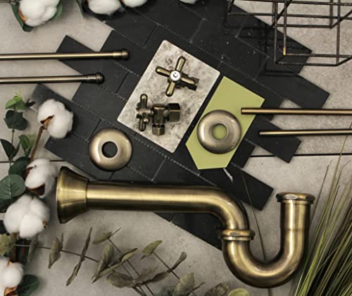 Kingston Brass Kpk203 Gourmet Scape Plumbing Supply Kit Combo, Antique Brass #TOP1