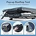 WildFinder Rooftop Tent Hardshell, 2-3 Person Camping Car Roof Top Tent Hard Shell Suitable for Jeep, SUV, Truck, Van