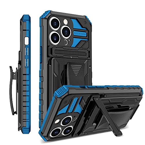 Funda Samsung S25 con clip y soporte azul YOUULAR de policarbonato