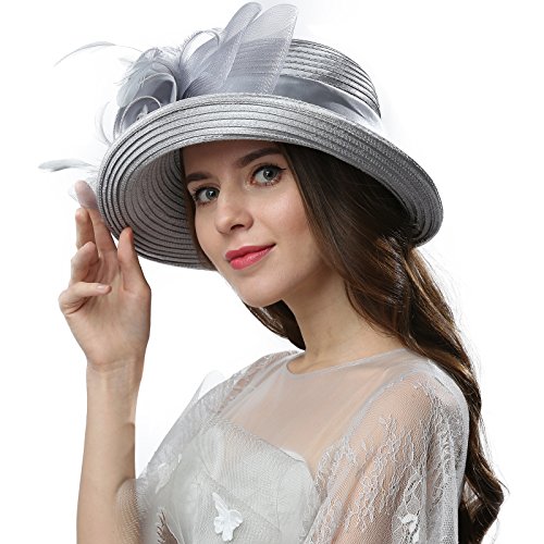 image for Original One Women's Cloche Bowler Hats KDC1701 for Kentucky Derby Day