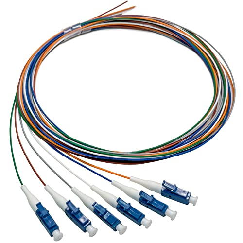 Bangun 6 Strand Singlemode 9/125 LC-UPC Fiber Pigtail, Fiber Optic Pigtail, 1.5 Meters LC Cable