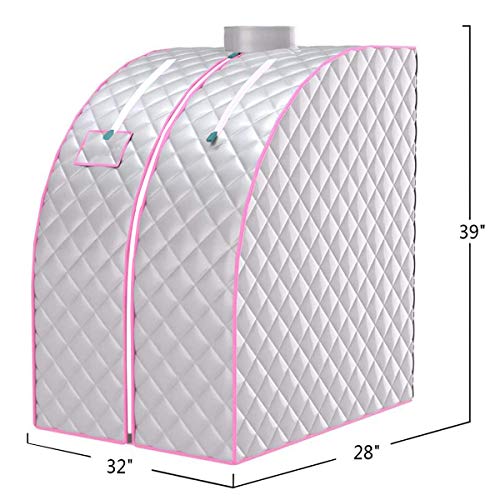 image for Timechee Portable Steam Sauna Spa, Personal Folding Sauna Tent with Fo