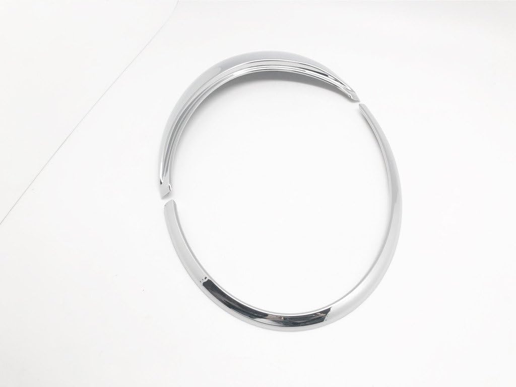 CarLab (2) Chrome Headlights Lamp Eye Lid Brows Eyelids Cover for 2006-2011 VW New Beetle