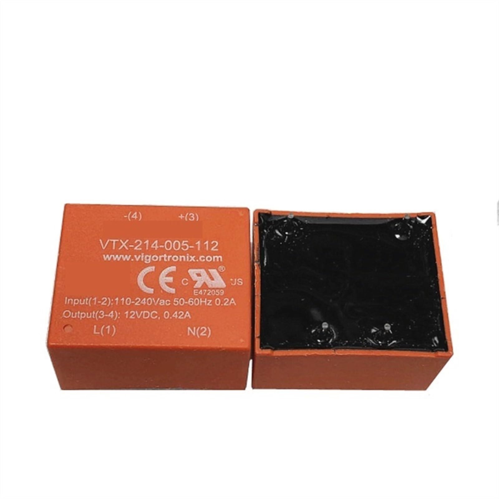AERBNYEQP 12V Relay VTX-214-005-112 VTX214005112 VTX 214 005 112 12VDC DC12V 0.2A(1PCS)