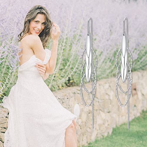 Threader Earrings for Women Dangle Earrings Long Chain Earrings Hypoallergenic Earrings Tassel Earrings for Women Fashion 6