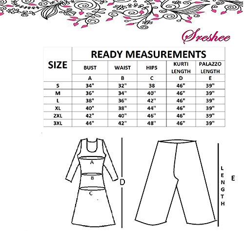 Image of Girl's /Women's Cotton Designer Tassel Kurti with Palazzo Pants Set